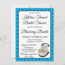 Brautparty Vintag Polka Dots Bows Blue