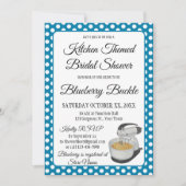 Brautparty Vintag Polka Dots Bows Blue (Vorderseite)