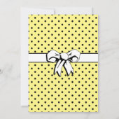 Brautparty Vintag Polka Dots Bows Gelb (Rückseite)