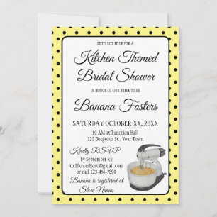 Brautparty Vintag Polka Dots Bows Gelb