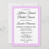 Brautparty Vintag Polka Dots Bows Lavender (Vorderseite)