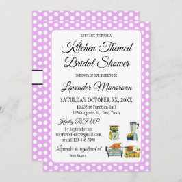 Brautparty Vintag Polka Dots Bows Lavender