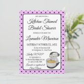 Brautparty Vintag Polka Dots Bows Lavender (Stehend Vorderseite)