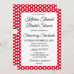 Brautparty Vintag Polka Dots Bows Red & White