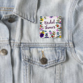 Brautparty Vintage Blume Button (Beispiel)