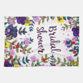 Brautparty Vintage Blume Geschirrtuch (Horizontal)