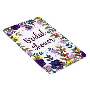 Brautparty Vintage Blume Magnet