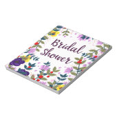 Brautparty Vintage Blume Notizblock (Rotiert)