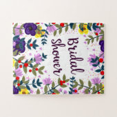 Brautparty Vintage Blume Puzzle (Horizontal)