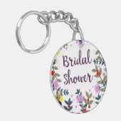 Brautparty Vintage Blume Schlüsselanhänger (Vorderseite links)