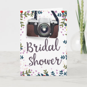 Brautparty Vintage Blume und klassische Kamera