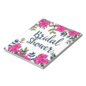 Brautparty Vintage Rose Notizblock (Rotiert)