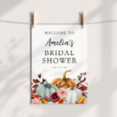 Brautparty von Autumn Pumpkin willkommen Poster