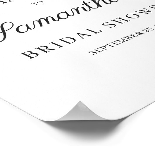 Brautparty von Boho blush rosa Poster (Ecke)