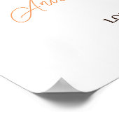 Brautparty von Boho Wiese Wildblume willkommen Poster (Ecke)