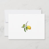 Brautparty von Citrus Lemon Dankeskarte (Rückseite)