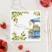 Brautparty von Citrus Lemon Serviette (Beispiel)