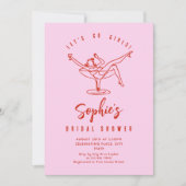 Brautparty von Funky Hand Drawn Scribble Einladung (Vorderseite)