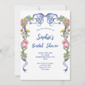 Brautparty von Funky Hand Drawn Scribble Einladung (Vorderseite)