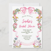 Brautparty von Funky Hand Drawn Scribble Einladung (Vorderseite)