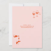 Brautparty von Funky Hand Drawn Scribble Einladung (Rückseite)