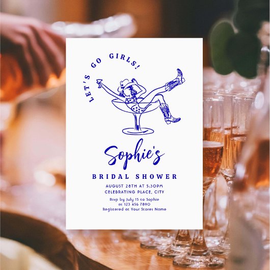 Brautparty von Funky Hand Drawn Scribble Einladung