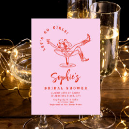 Brautparty von Funky Hand Drawn Scribble Einladung