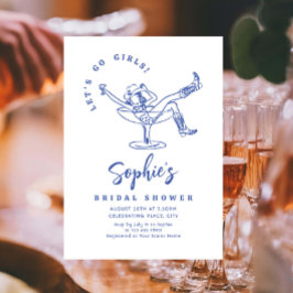 Brautparty von Funky Hand Drawn Scribble Einladung