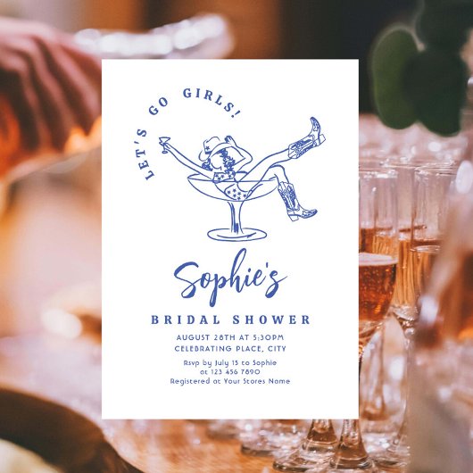 Brautparty von Funky Hand Drawn Scribble Einladung