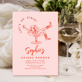 Brautparty von Funky Hand Drawn Scribble Einladung