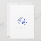 Brautparty von Funky Hand Drawn Scribble Einladung (Rückseite)