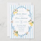 Brautparty von handgezeichnetem italienischem Küst Einladung (Vorderseite)