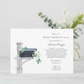 Brautparty von Mail Greenery in Mailbox Einladung (Stehend Vorderseite)