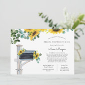 Brautparty von Mail Sunflores in Mailbox Einladung (Stehend Vorderseite)