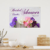 Brautparty von Süßerbsen, frisch Poster (Küche)