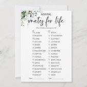 Brautparty von Tieren Einladung (Vorderseite)