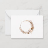 Brautparty-Vorschlagskarte Mitteilungskarte (Rückseite)