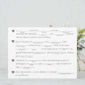 Brautparty - Vows Improvisation Game (Stehend Vorderseite)