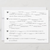 Brautparty Vows Improvisation Game - Green (Vorderseite)