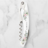 Brautparty Waiter's Blush Pink Greenery Kellnermesser (Vorderseite)