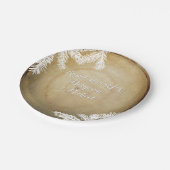 Brautparty Wald Zentrum Schnitt Bäume Pappteller (Schrägansicht)