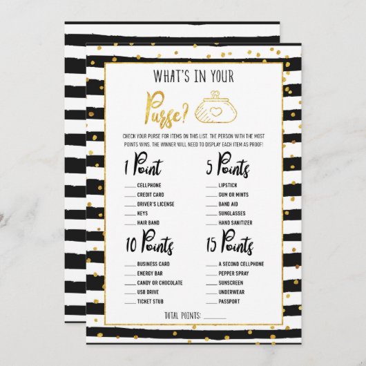 Brautparty, was in deinem Handspiel steckt Einladung (Vorne/Hinten)