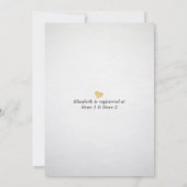 Brautparty Wasserfarbe Aquamarin & Gold Agate Geod Einladung (Rückseite)