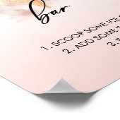 Brautparty Wasserfarbe Bar Poster (Ecke)