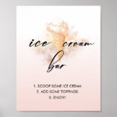 Brautparty Wasserfarbe Bar Poster (Vorne)