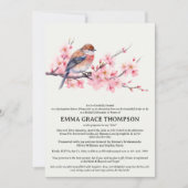 Brautparty Wasserfarbe Blossom Einladung (Vorderseite)