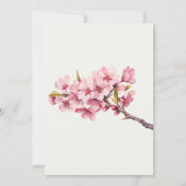 Brautparty Wasserfarbe Blossom Einladung (Rückseite)