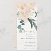 BRAUTPARTY WASSERFARBE EINLADUNG (Vorne/Hinten)