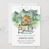 Brautparty Wasserfarbe Einladung (Vorderseite)