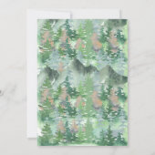 Brautparty Wasserfarbe Einladung (Rückseite)